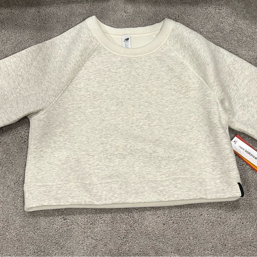 New Balance Reversible Workout Pullover Sweatshirt! Gray Women's Sz Small! NEW!